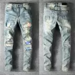 amiri jeans prix bas skinny fit cotton ar6590